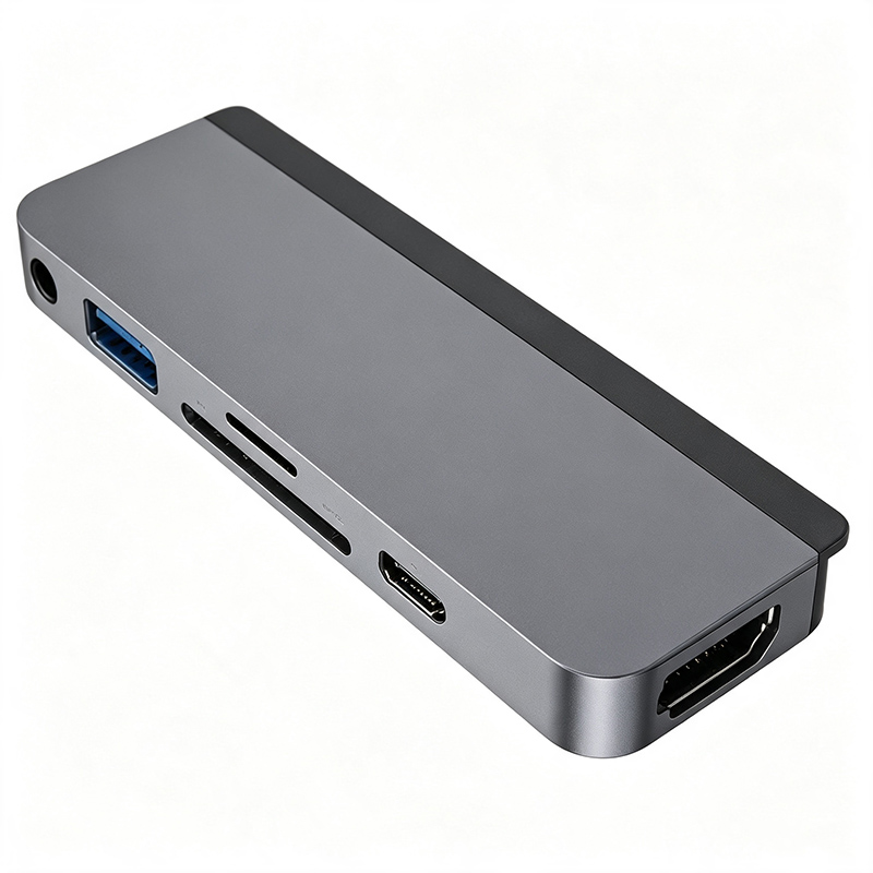 Aluminum iPad hub dock